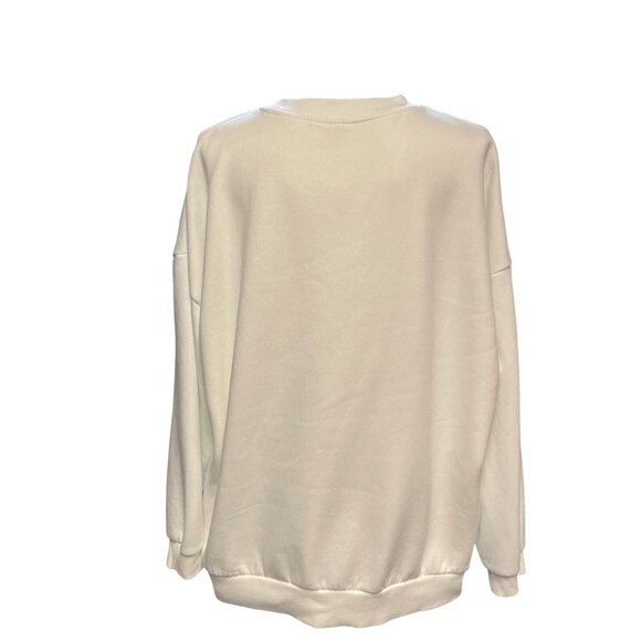 White Green Eagles Football Sweatshirt Vintage Unisex Cozy Streetwear Pullover - Picture 6 of 6